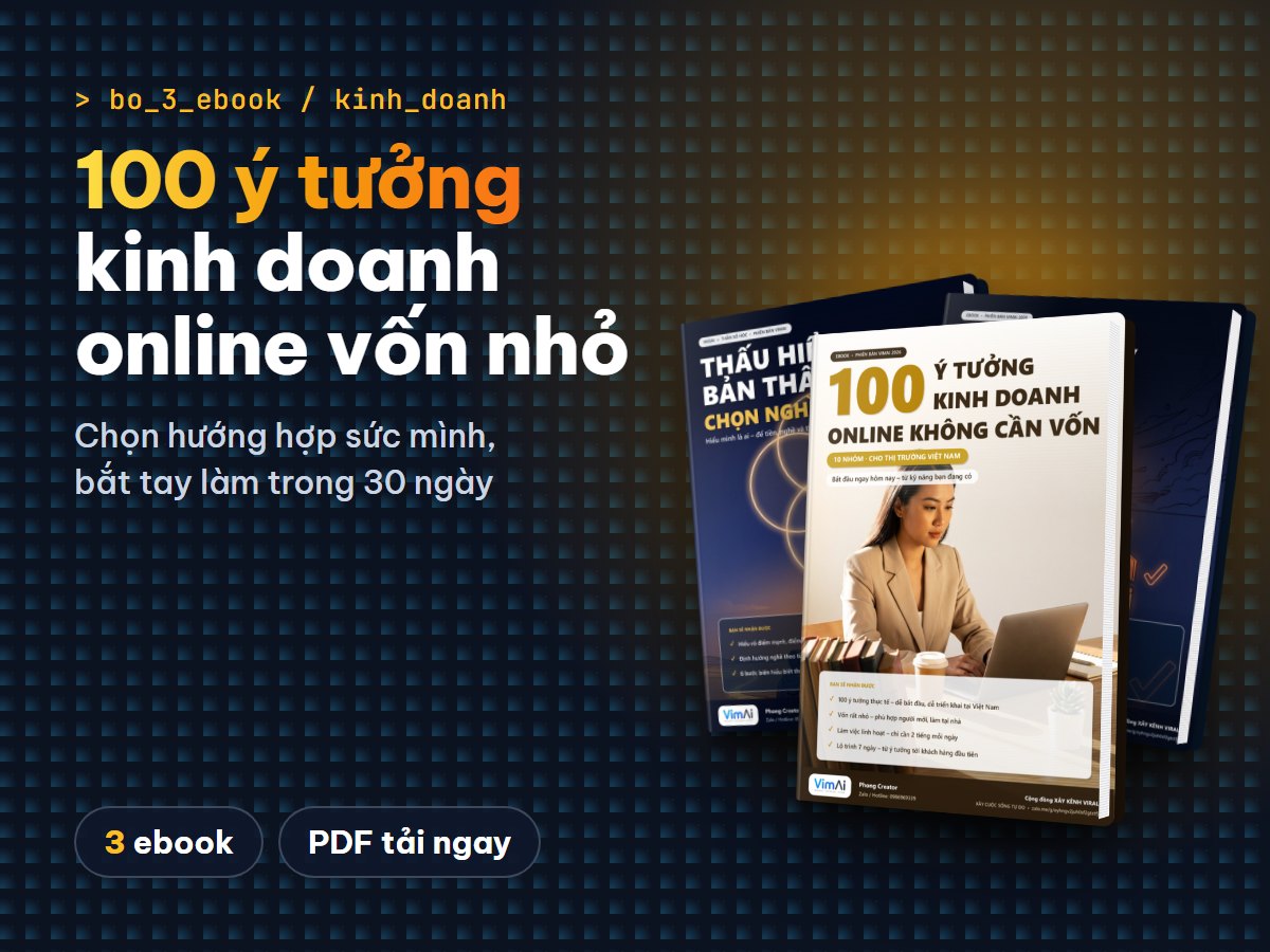 Bộ ebook 100 Ý Tưởng Kinh Doanh